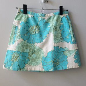 Topshop Floral Mini Skirt